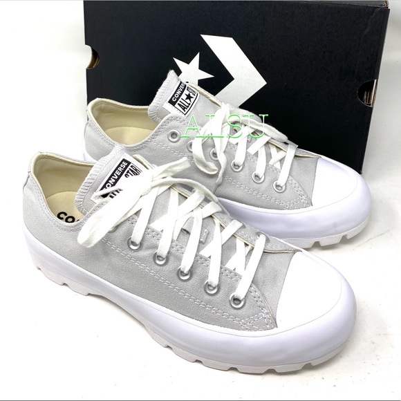 Converse Ctas Lugged Grey Wmns Platform Sneakers - Picture 7 of 9